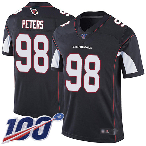 Arizona Cardinals Limited Black Men Corey Peters Alternate Jersey NFL Football #98 100th Season Vapor Untouchable->arizona cardinals->NFL Jersey